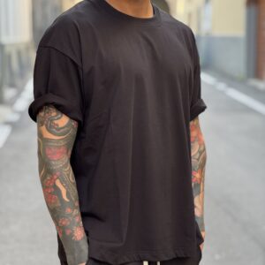 T-shirt boxy fit nera