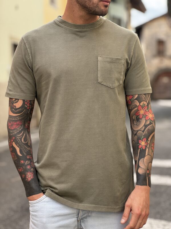T-shirt strecht military - immagine 3
