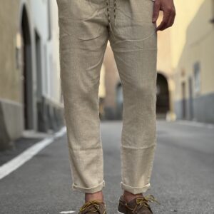 Pantalaccio in lino sand