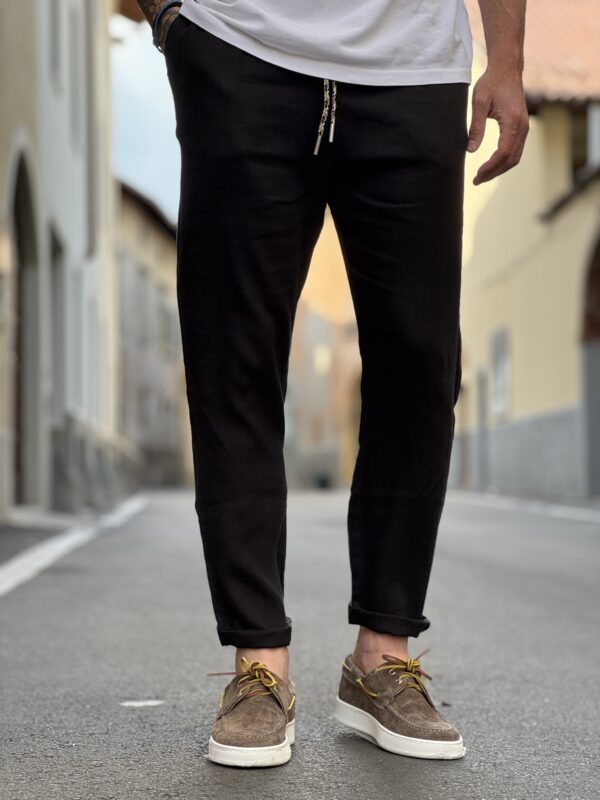 Pantalaccio in lino black